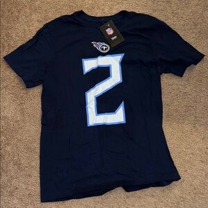 NWT Nike Tennessee Titans Julio Jones #2 Navy NFL T-Shirt Men’s Small